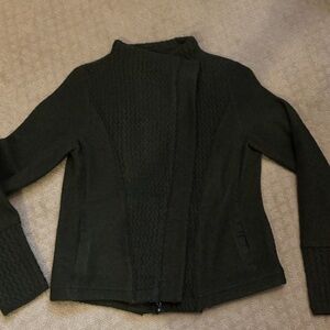 Anthropologie Sparrow Women's Green Wool Sweater Jacket. XS